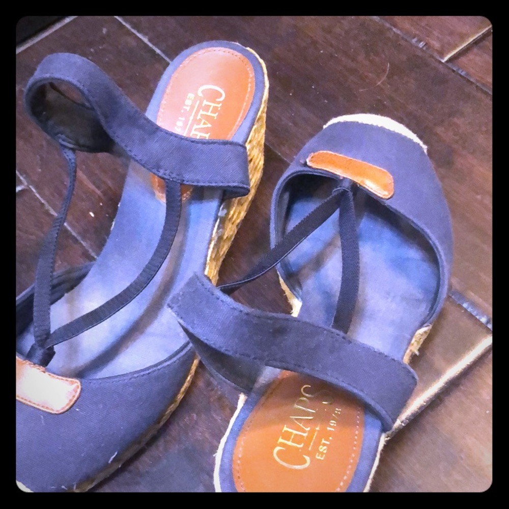 Chaps - navy wedge
